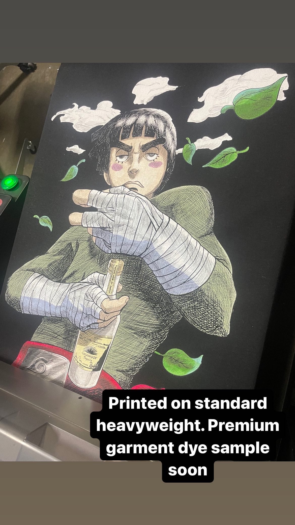 DRUNKEN FIST: ROCK LEE 001 TEE (pre order ship date: 7/21/24)