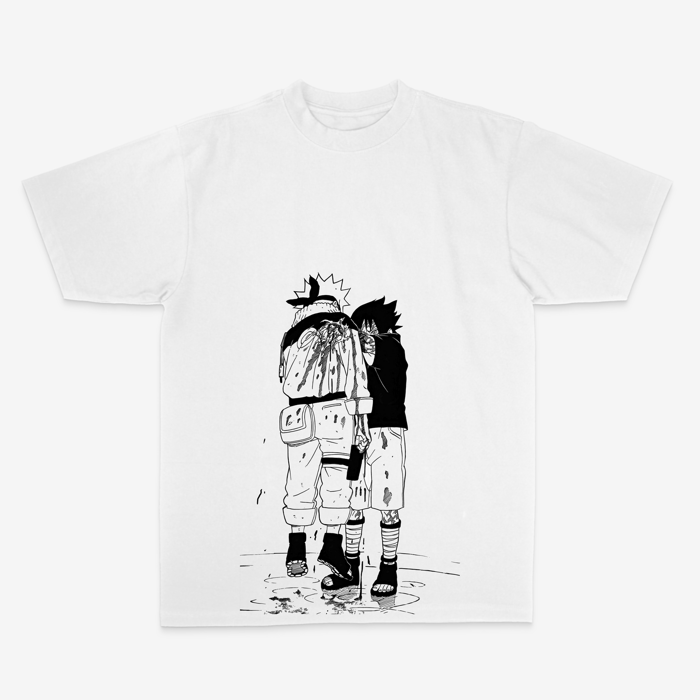 NARUTO SASUKE TEE(BW)